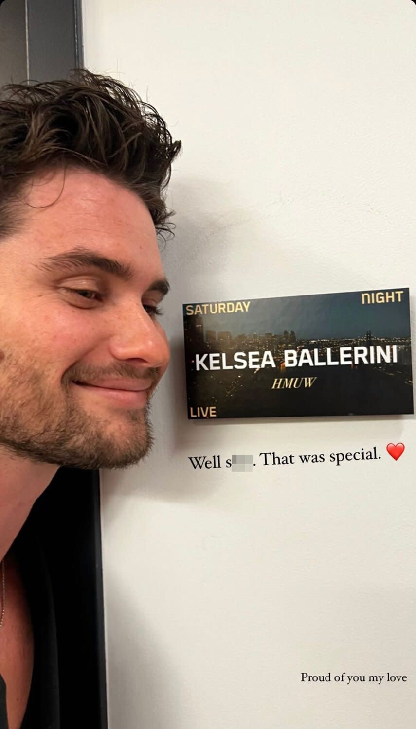 Kelsea Ballerini Shades Morgan Evans with His Lyrics on SNL as Chase Stokes Joins Her Backstage