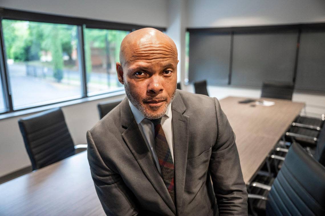 Charlotte Center for Legal Advocacy CEO Toussaint Romain, shown in this file photo, was fired after two years.