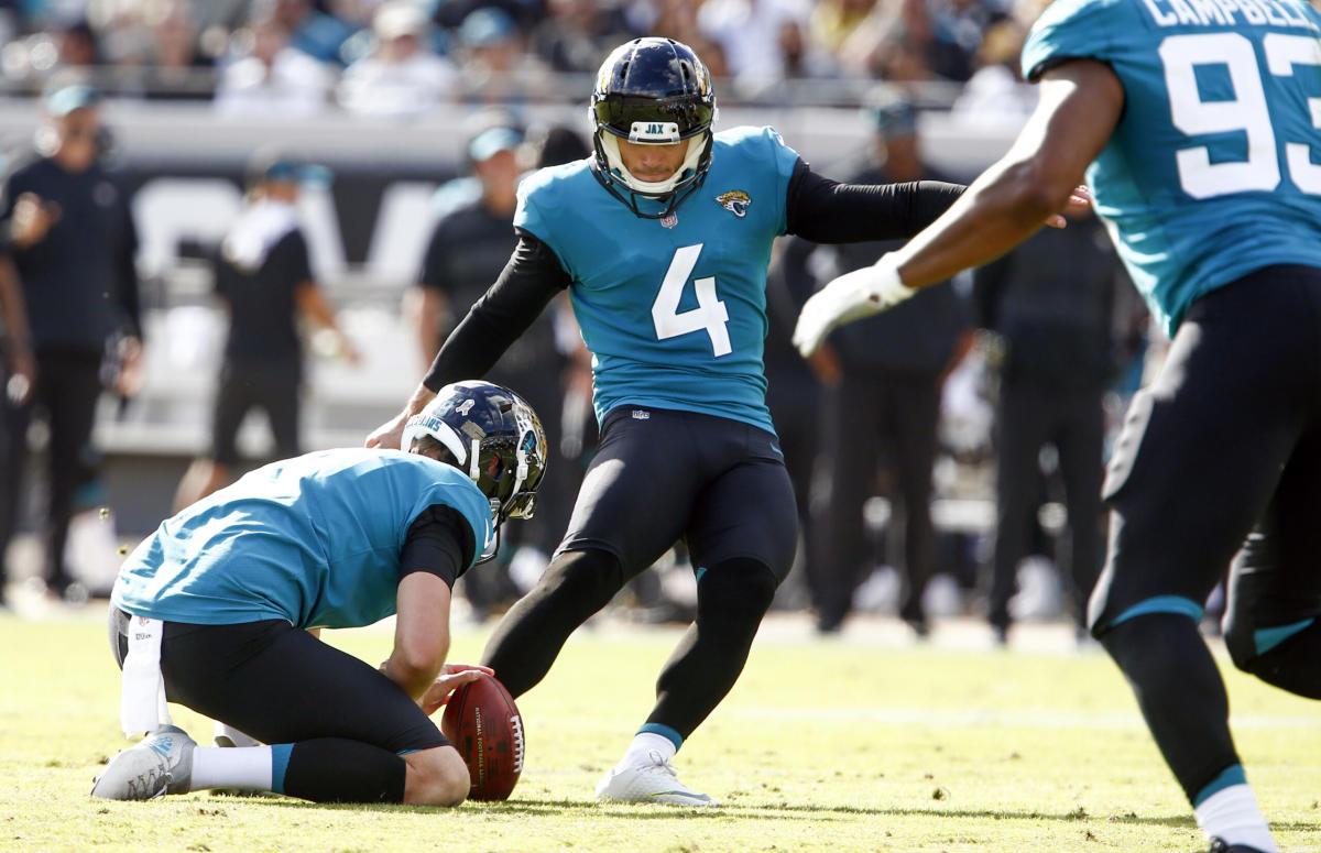 Former Jaguars kicker Josh Lambo says he was kicked by Urban Meyer during  warmups