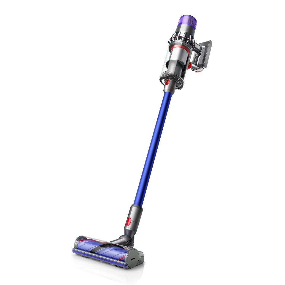 <p><a href="https://go.redirectingat.com?id=74968X1596630&url=https%3A%2F%2Fwww.walmart.com%2Fip%2FDyson-V11-Cordless-Vacuum-Cleaner-Blue-New%2F1547941877&sref=https%3A%2F%2F" rel="nofollow noopener" target="_blank" data-ylk="slk:Shop Now;elm:context_link;itc:0;sec:content-canvas" class="link ">Shop Now</a></p><p>V11 Cordless Vacuum Cleaner</p><p>walmart.com</p><p>$399.99</p>