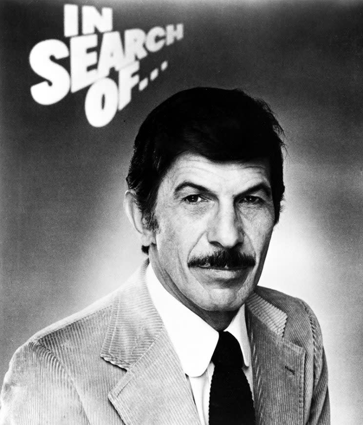 Leonard Nimoy as host of ‘In Search Of…’ (Credit: Everett Collection)