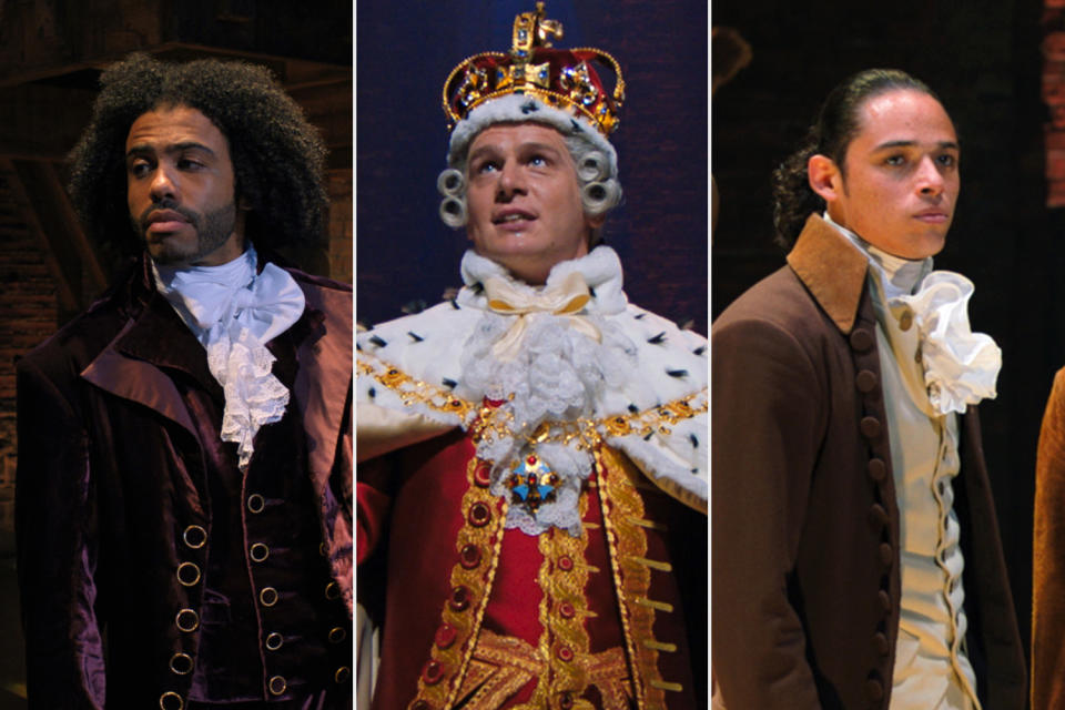 <p>are <em>also </em>all nominated in the same category for their roles in <em>Hamilton. </em>They're all up for outstanding supporting actor in a limited series. </p>