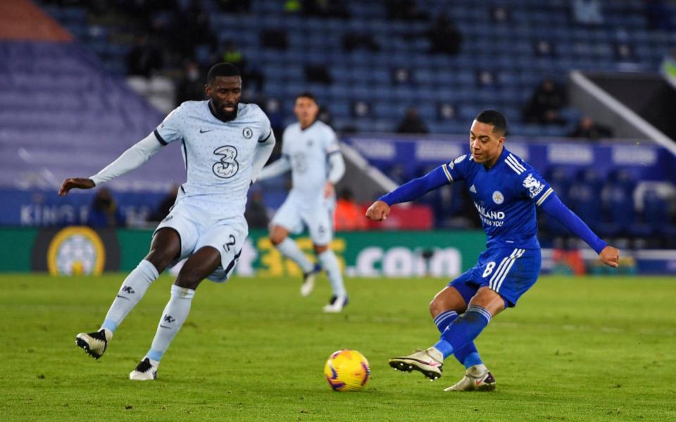 Youri Tielemans of Leicester City and Antonio Rudiger of Chelsea - Andy Hooper/NMC Pool