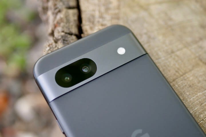 The Google Pixel 8a's camera visor.