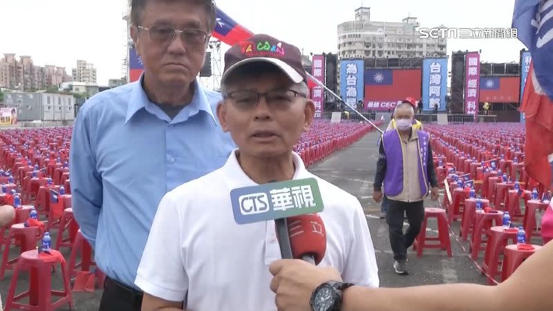 楊秋興認為造勢地點選的很好。