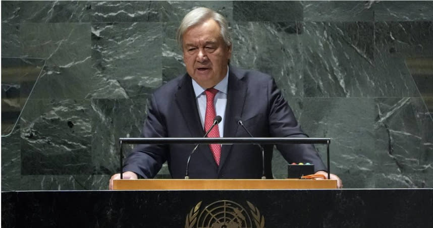 聯合國秘書長古特雷斯（António Guterres）。（圖／達志／美聯社）