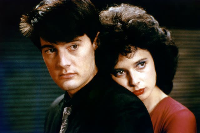 <p>De Laurentiis Entertainment Group/Sunset Boulevard/Corbis via Getty</p> Kyle MacLachlan and Isabella Rossellini in 1986's Blue Velvet