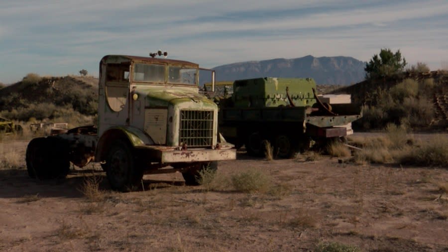 Vehicles at the Rio Rancho Armory | KRQE