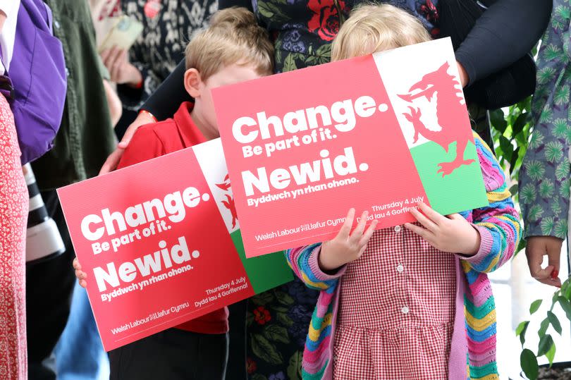 Even those too young to vote turned out to show their support -Credit:WalesOnline/ Rob Browne