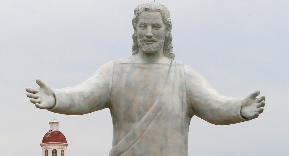 Solid Rock Church is known for its 51-foot tall Jesus statue in Monroe, Ohio. (Photo: Al Behrman/AP)