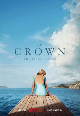 <p>Netflix</p> A promotional poster for The Crown season 6 on Netflix.