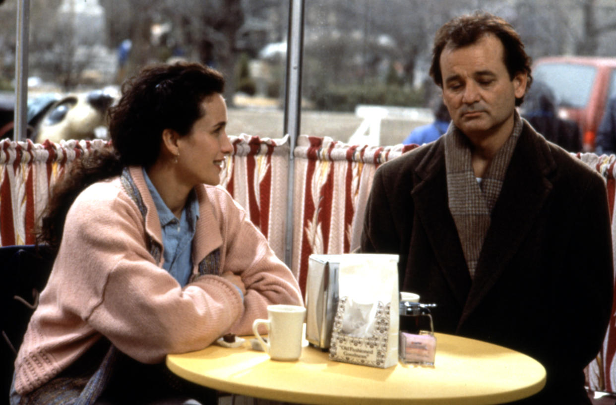 Andie MacDowell and Bill Murray in Groundhog Day. (Photo: Columbia Pictures/Courtesy Everett Collection)