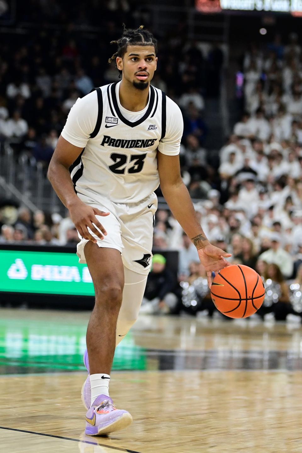 Providence College forward Bryce Hopkins and his teammates are in the Bahamas for a tournament this weekend.