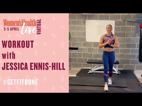 <p>Ever wanted to workout with an Olympian? Well now you can! This 45-minute workout by Dame Jessica Ennis Hill features exercises that work your core muscles, lower body and upper body, as well as your cardiovascular and strength fitness. Wowza. Super efficient, this workout will get you stronger and more toned in a jiffy. </p><p><strong>Targets: </strong>Full body</p><p><strong>Duration: </strong>45 minutes<strong><br></strong></p><p><a href="https://www.youtube.com/watch?v=zR7dHutO18c&t=1s&ab_channel=Women%27sHealthUK" rel="nofollow noopener" target="_blank" data-ylk="slk:See the original post on Youtube;elm:context_link;itc:0;sec:content-canvas" class="link ">See the original post on Youtube</a></p>