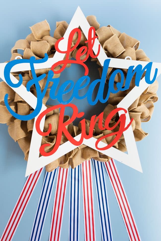 4th of july wreaths let freedom ring wreath
