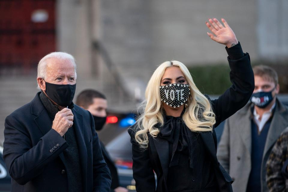 <h1 class="title">Joe Biden Campaigns In Western Pennsylvania One Day Before Election</h1><cite class="credit">Drew Angerer/Getty Images</cite>