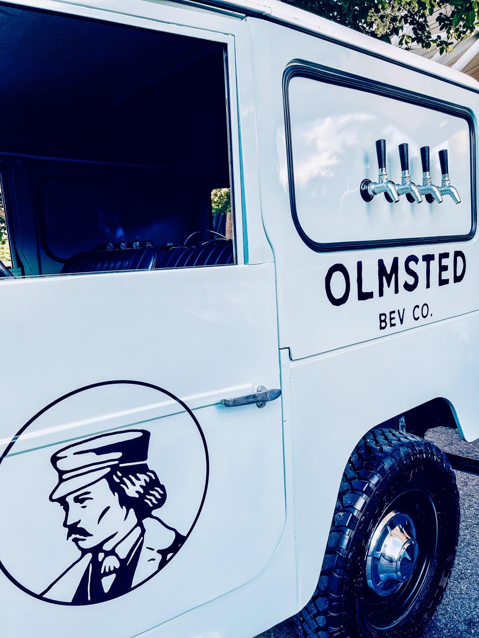 A 1967 Land Cruiser was fully customized for Olmsted Beverage Company to serve at private events. World’s Fair Park, Aug. 13, 2020.