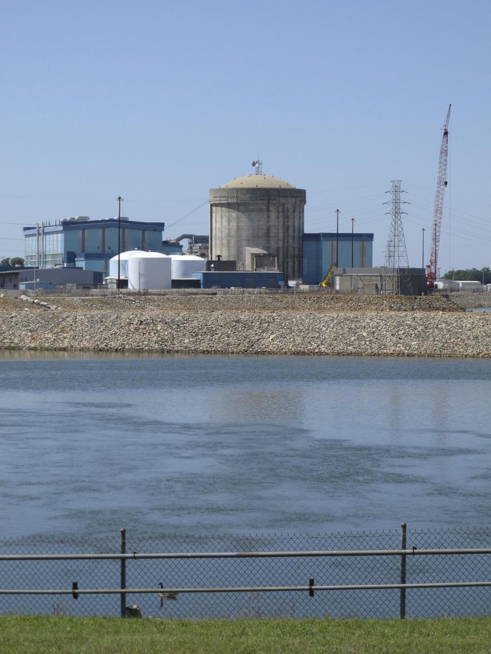 FILE - The working nuclear reactor is seen at V.C. Summer Nuclear Station, April 9, 2012, in Jenkinsville, S.C. On Wednesday, Oct. 4, 2023, the U.S. Nuclear Regulatory Commission issued a yellow warning against the plant and owner Dominion Energy after finding a cracked pipe in a emergency generator fuel line a half-dozen times in the past 20 years. (AP Photo/Jeffrey Collins, File)