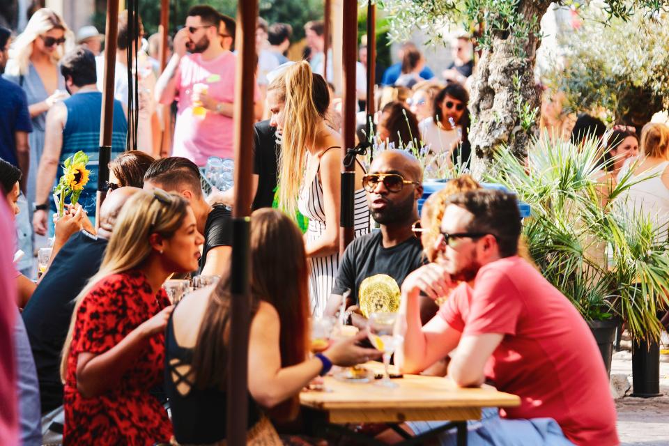 <p>Big deal: the beer garden at Mercato Metropolitanoin Elephant and Castle</p> (Mercato Metropolitano)