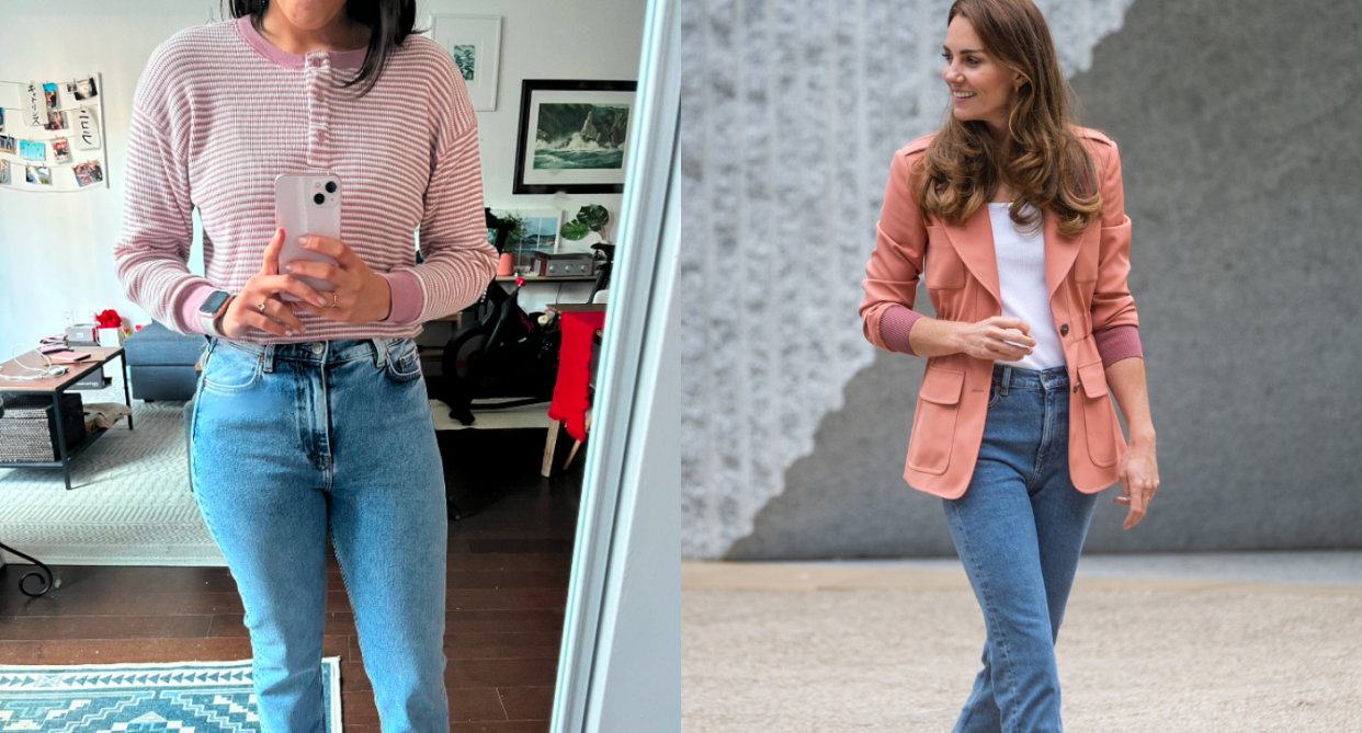 I tried Kate Middleton's go-to pair of jeans from & Other Stories. Photos via Kate Mendonca,