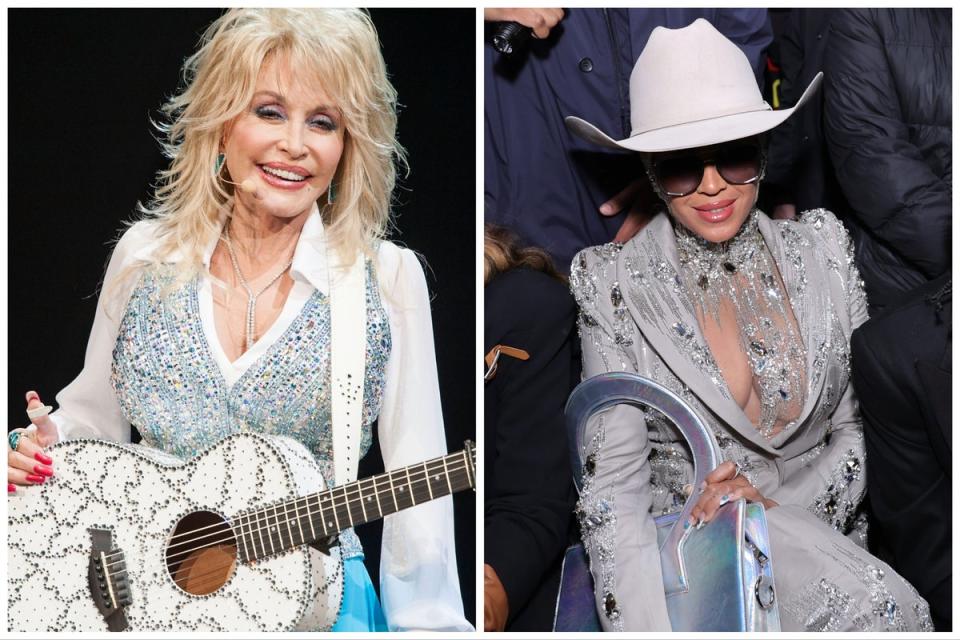 Dolly Parton (left) and Beyoncé (Getty)