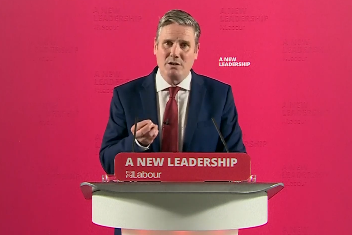 Labour leader Keir Starmer addresses the nation on his Covid-19 policy (Labour Party)