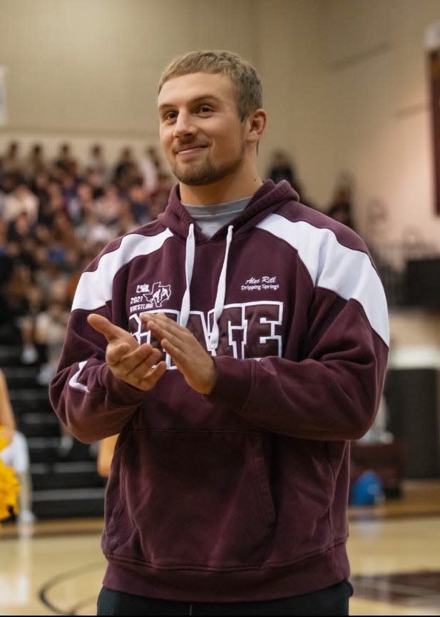 Dripping Springs senior Alec Rill, a four-time state tournament qualifier, capped his career by winning the Class 6A 215-pound division title.