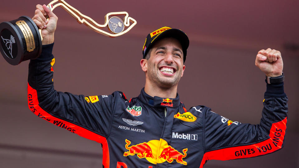 The win was Ricciardo’s first at the Monaco GP. Pic: Getty