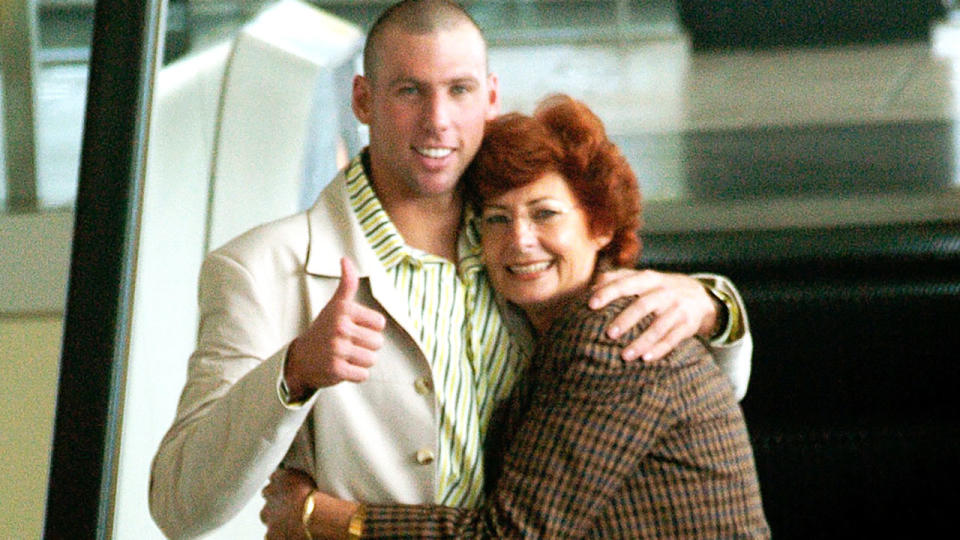 Grant Hackett and mother Margaret, pictured here in 2004.