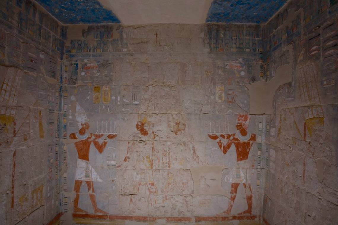 The south wall of the Southern Room of Amun.