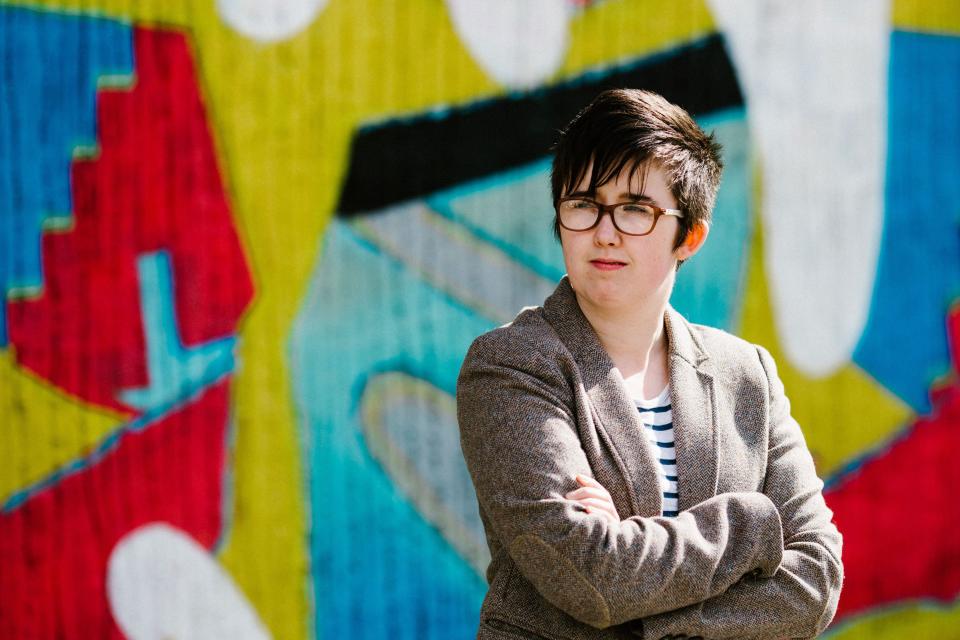 For editorial use only.  MANDATORY CREDIT: JESS LOWE /NO SALES Mandatory credit: Photo by JESS LOWE/EPA-EFE/Shutterstock (10214306c) Belfast-based journalist Lyra McKee poses outside the Sunflower Bar on Union Street in Belfast, Northern Ireland, Britain May 19 2017 (released April 19, 2019).  According to media reports, Lyra McKee was killed during riots in Londonderry (Derry) on April 18, 2019. The Northern Ireland Police Service said she McKee was allegedly shot as she reported clashes with dissident republican rioters.  Journalist Lyra McKee killed in Derry, Belfast, UK - May 19, 2017