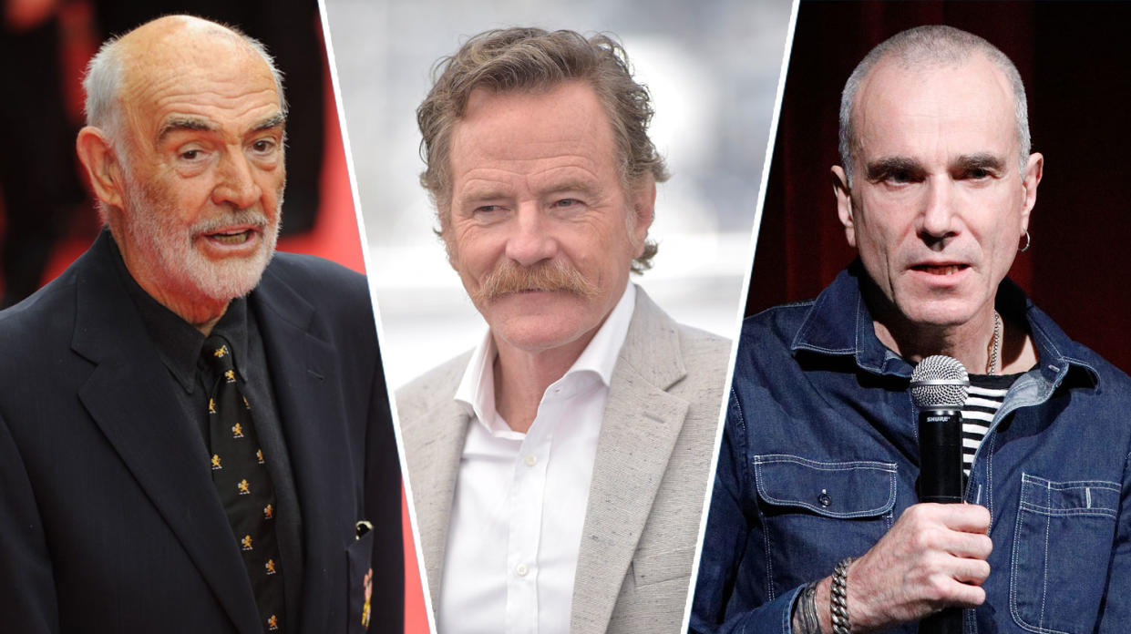 Sean Connery, Bryan Cranston and Daniel Day Lewis have all either retired from acting or announced their plans to leave the profession (Getty Images).