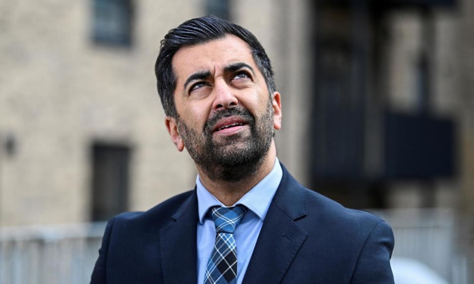 <span>First minister Humza Yousaf has urged Scotland’s political leaders to find ‘common ground’ in advance of no-confidence votes.</span><span>Photograph: Lesley Martin/Reuters</span>