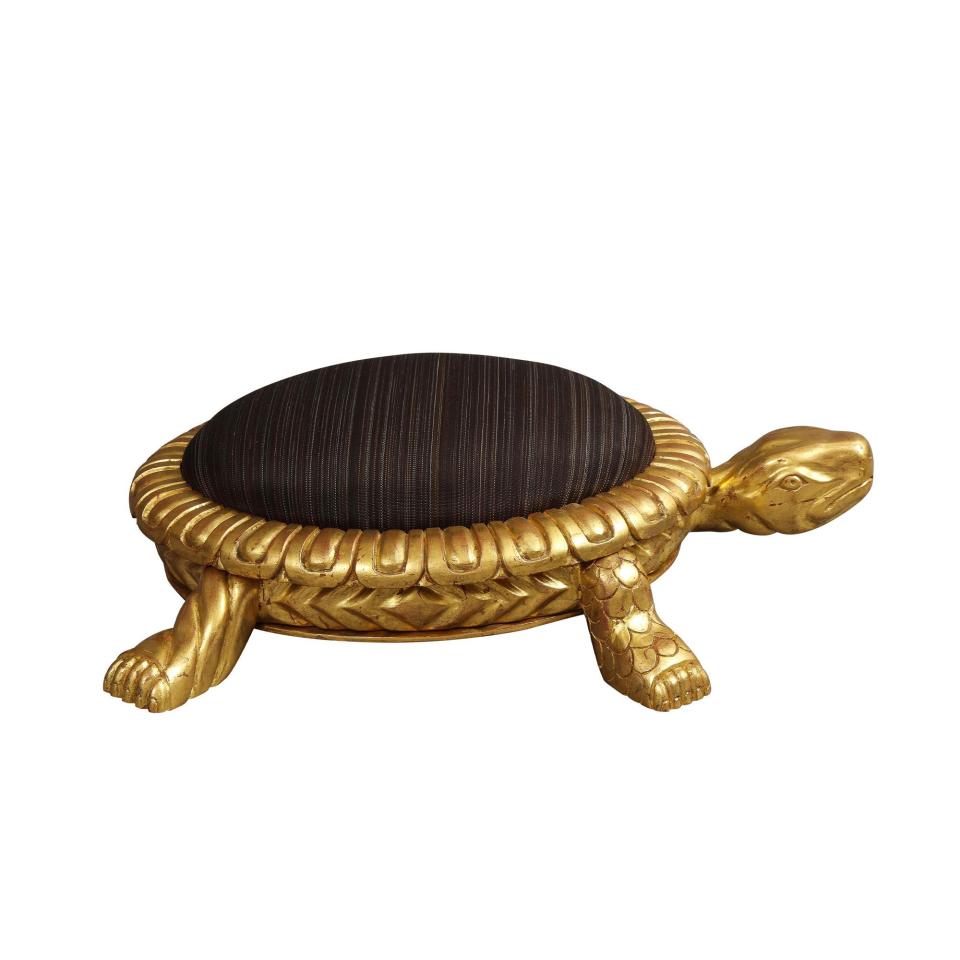 <p><a href="https://lizobrien.com/product/tortoise-footstool/" rel="nofollow noopener" target="_blank" data-ylk="slk:Shop Now;elm:context_link;itc:0;sec:content-canvas" class="link ">Shop Now</a></p><p>Tortoise Footstool</p><p>lizobrien.com</p><p>$5406.00</p>