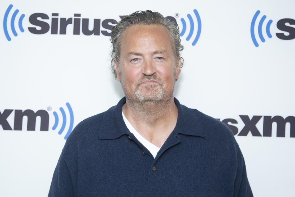 NEW YORK, NEW YORK - NOVEMBER 01: Matthew Perry visits SiriusXM Studios on November 01, 2022 in New York City. (Photo by Santiago Felipe/Getty Images)