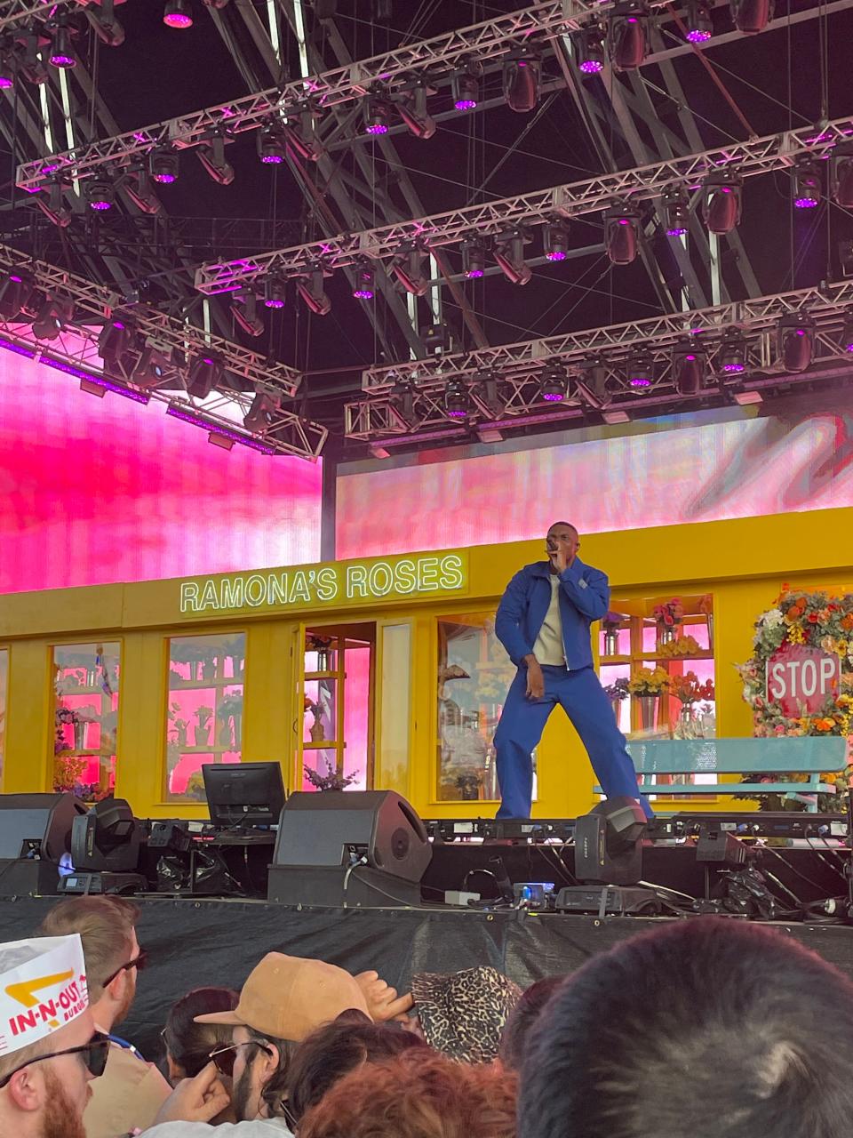 Long Beach rapper Vince Staples performs during the Coachella Valley Music and Arts Festival on April 17, 2022.