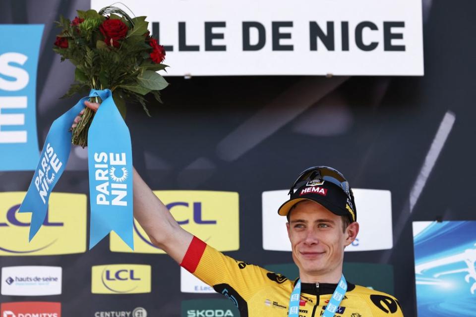 Jonas Vingegaard after finishing third in the 2023 Paris-Nice