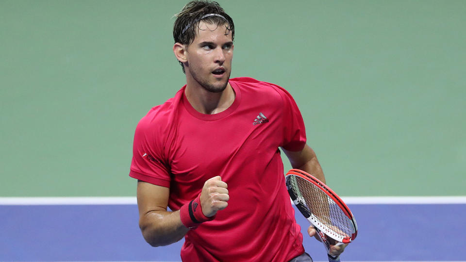 Dominic Thiem, pictured here in action against Alex de Minaur at the US Open.