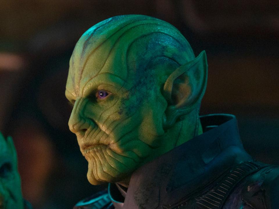 Mendelsohn as Talos: ‘I was really, really thrilled to work with Marvel’ (Marvel Studios)