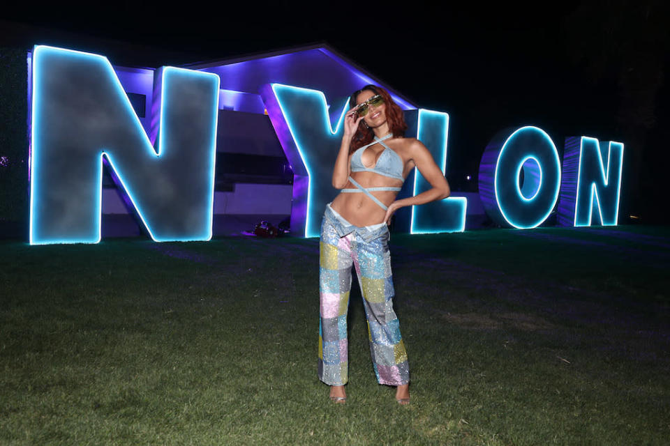 Anitta at the Nylon House event in Coachella on April 15.  - Credit: Shutterstock for BDG