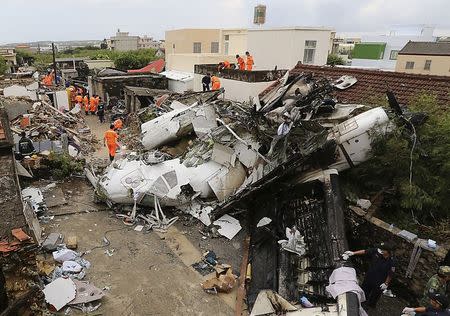 July 23, 2014 - TransAsia Airways Flight 222, which was flying from Kaohsiung to Penghu, Taiwan, crashed while trying to turn around and attempt another landing killing 48 of the 58 passengers and crew. While the report isn’t set to be released until October 2015, TransAsia adjusted its standard operating procedures requiring visibility to be 50 per cent above the arrival airport’s minimum and waiting a maximum of 30 minutes before diverting and trying to land at another airport.<br><br> REUTERS/Stringer