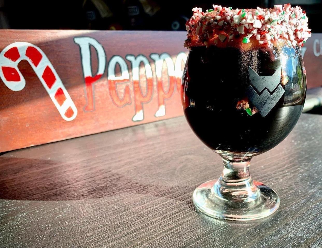 Double Down Brewing Co. in Worcester found the perfect recipe to recreate Peppermint Bark in beer form.