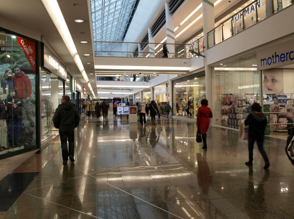 Inside Drake Circus Shopping Centre, Plymouth, Devon 