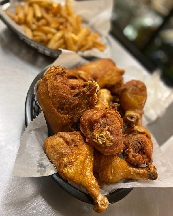 Spanish fried chicken from Rosa's Kitchen, which operates out of the Asbury Park Food Collective.