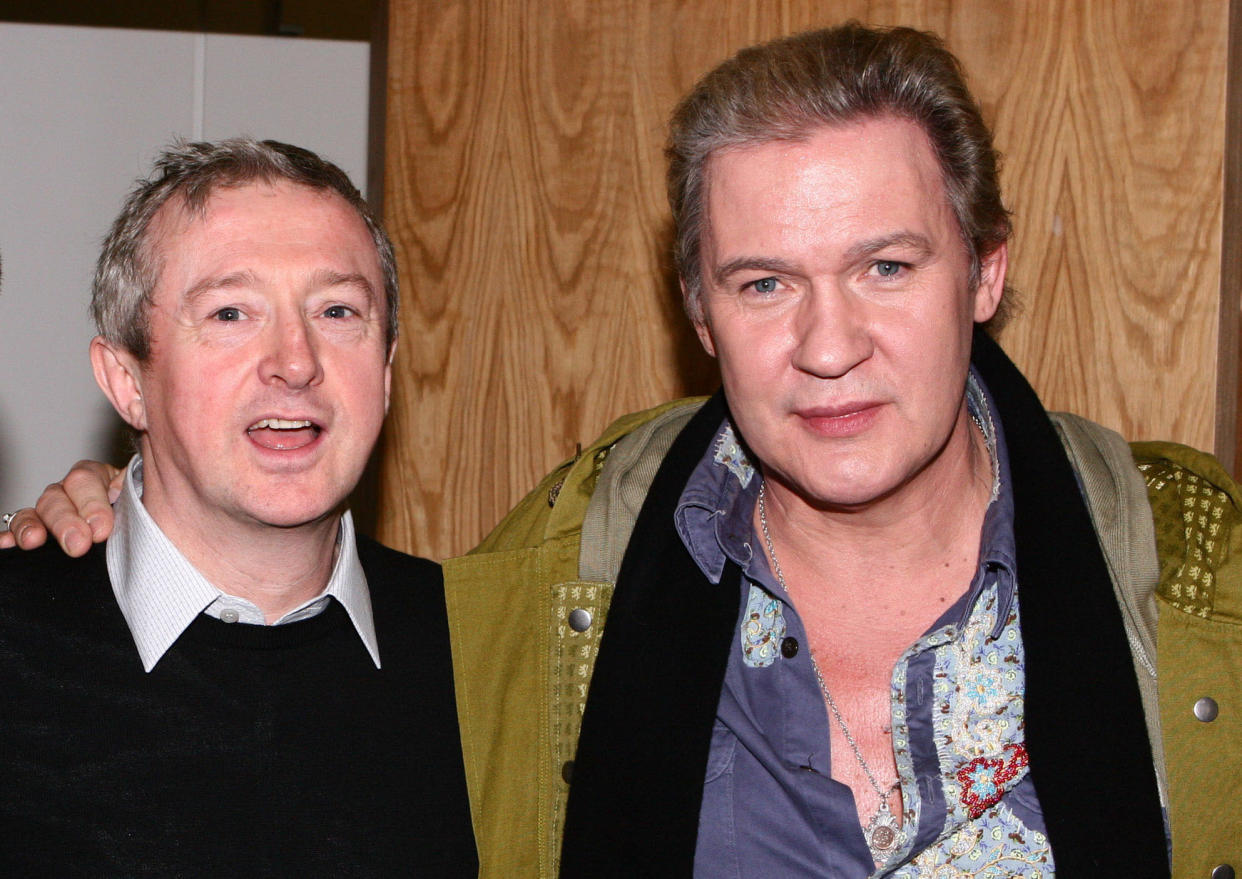 Louis Walsh and Johnny Logan