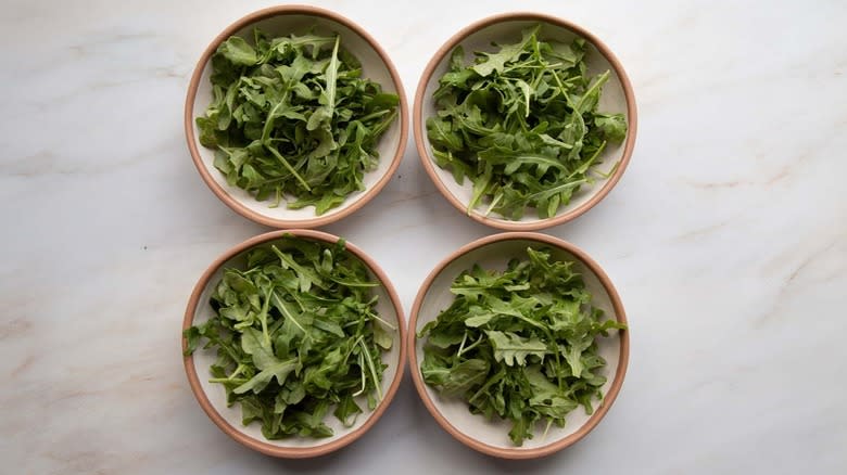 lettuce in bowls
