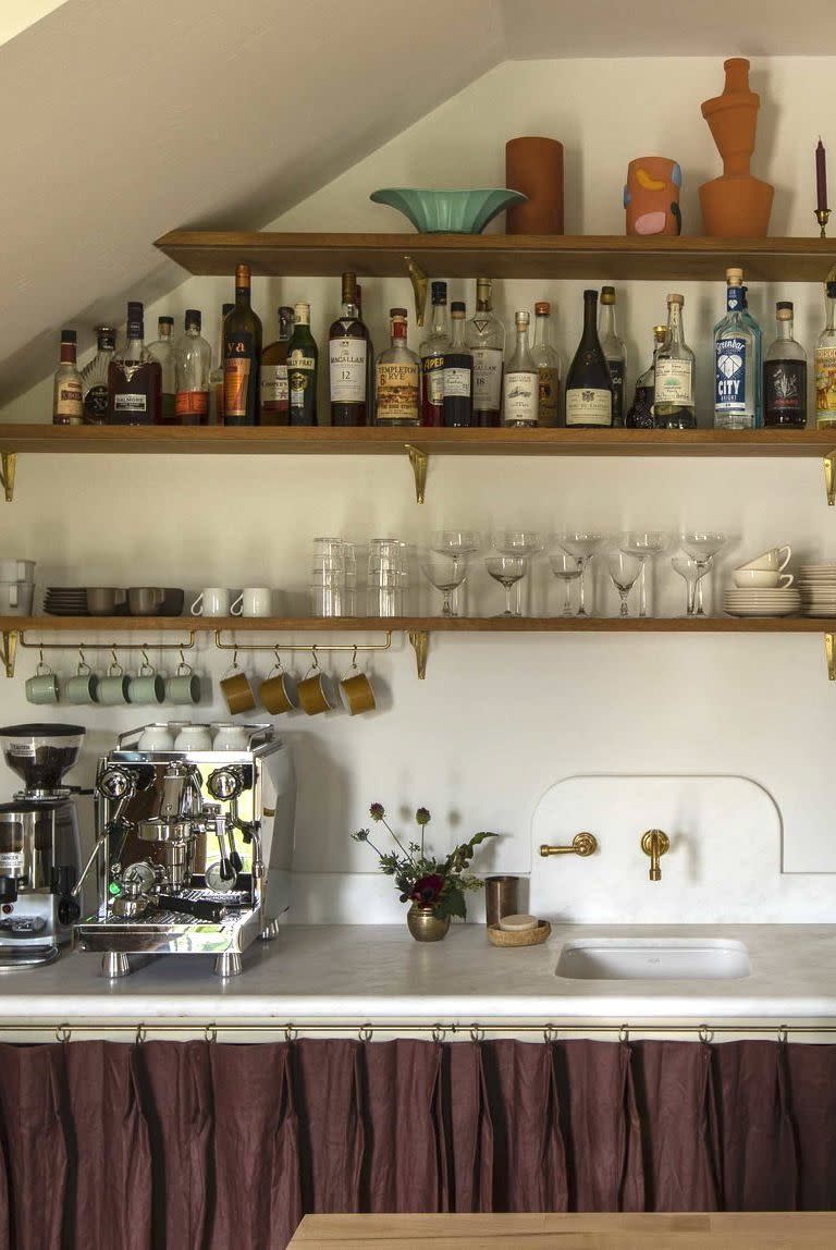 wet bar set up