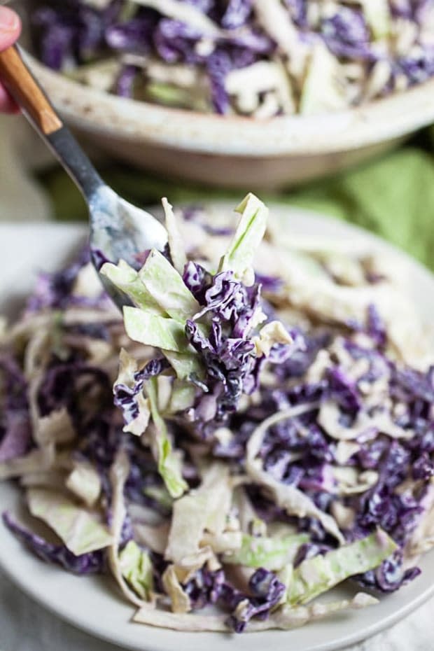 <p><a href="https://www.therusticfoodie.com/blue-cheese-coleslaw/" rel="nofollow noopener" target="_blank" data-ylk="slk:The Rustic Foodie;elm:context_link;itc:0;sec:content-canvas" class="link ">The Rustic Foodie</a></p>