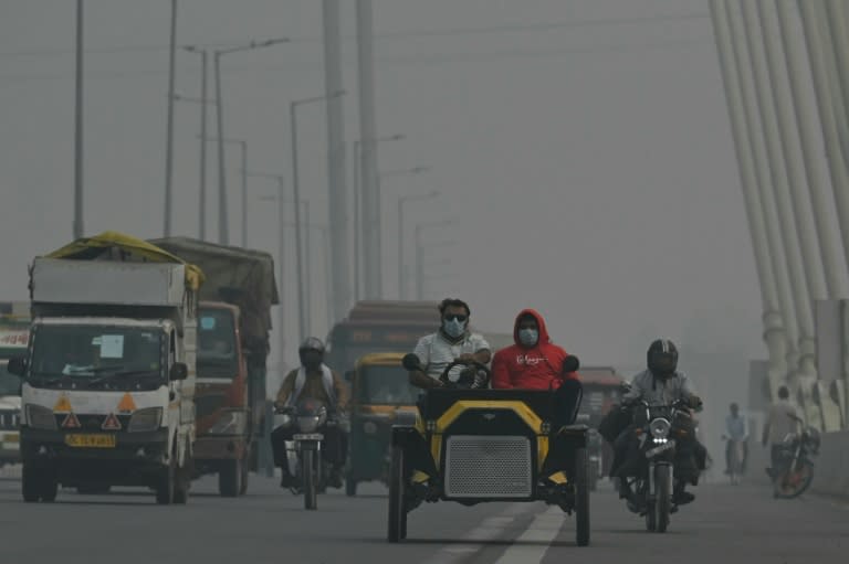 Mehr als sieben Prozent aller Todesfälle in zehn der größten Städte Indiens werden einer neuen Studie zufolge durch Luftverschmutzung verursacht. Forscher fordern nun höhere Feinstaub-Obergrenzen. (Arun SANKAR)