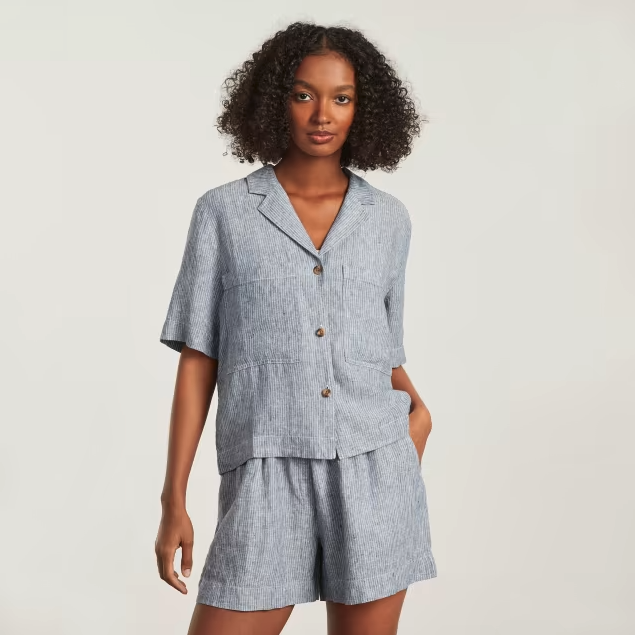 The Linen Workwear Shirt. Image via Amazon.